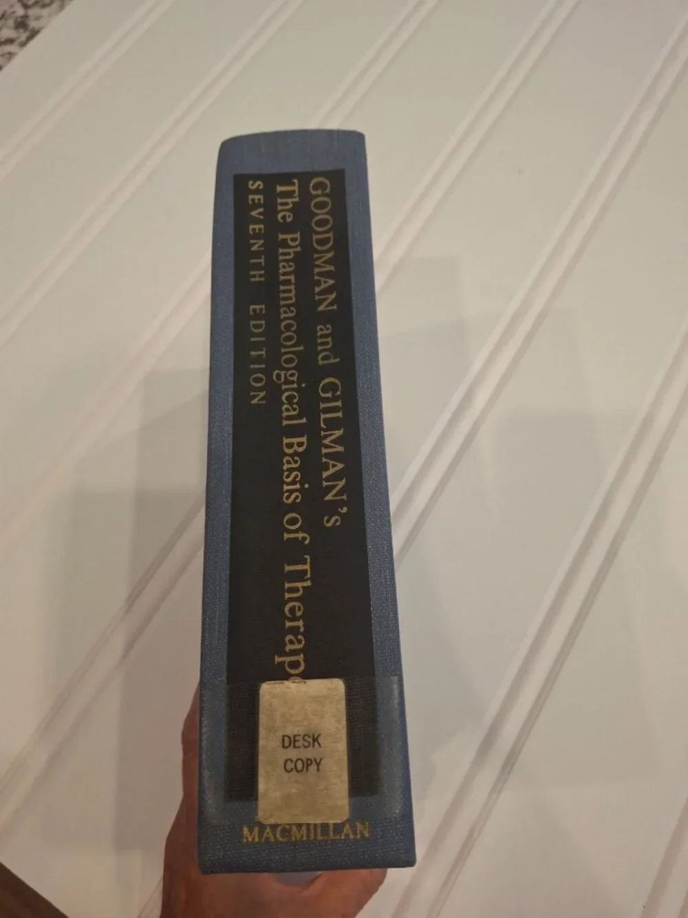 Goodman Gilman's Pharmacological Basis Therapeutics 7th Ed 1985 Medical Textbook